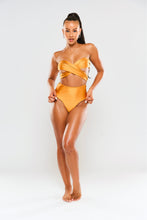 Load image into Gallery viewer, Bast Wrap Top - Citrine Yellow