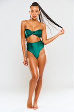 Load image into Gallery viewer, Yemanya High Waisted Bikini Bottoms – Aventurine Green