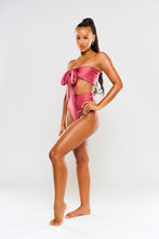 Load image into Gallery viewer, Yemanya High Waisted Bikini Bottoms – Rose Quartz Pink